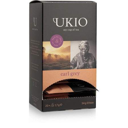 Ukio - té negro Earl G, envuelto individualmente, paquete de 20 piezas