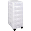 Really Useful Box - Caisson à tiroirs 6 x 3,5 l, transparent