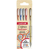 Uni-ball - rollerball Signo Metallic, medium point, assorted colours, case of 5 pieces