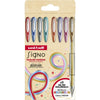 Uni-Ball - Tintenroller Signo Metallic, mittlere Spitze, verschiedene Farben, Karton mit 8 Stück