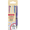 Uni-ball - roller Signo Broad Creative, wide tip, case of 4 pieces: pink, white, blue, purple