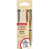 Uni-Ball - Roller Signo Broad Creative, breite Spitze, Karton mit 4 Stück: Silber, Weiß, Bronze, Gold