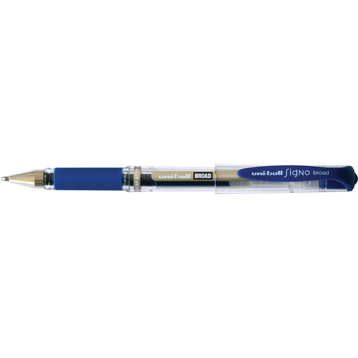 Uni-ball - rodillo Signo Broad, punta ancha, azul