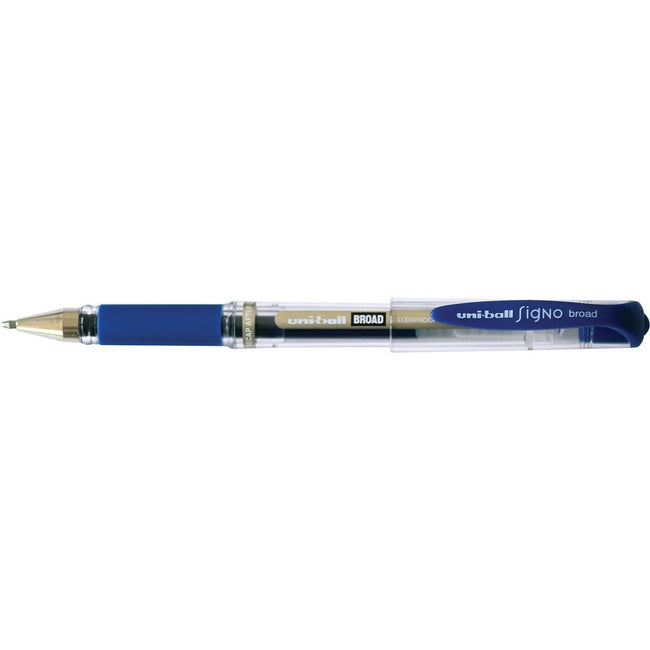 Uni-Ball - Roller Signo Broad, breite Spitze, blau