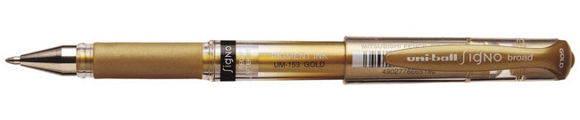 Uni-ball - roller Signo Broad Creative, pointe large, doré