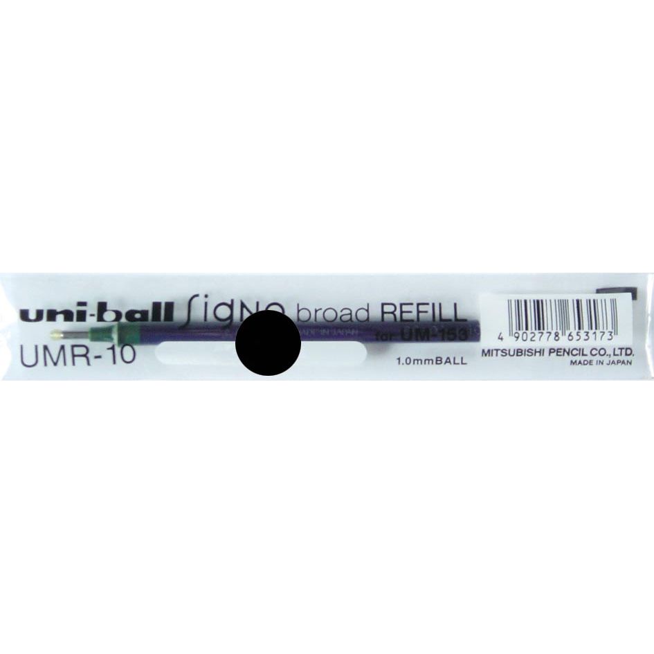 Uni-ball -  balpenvulling Signo Broad, zwart