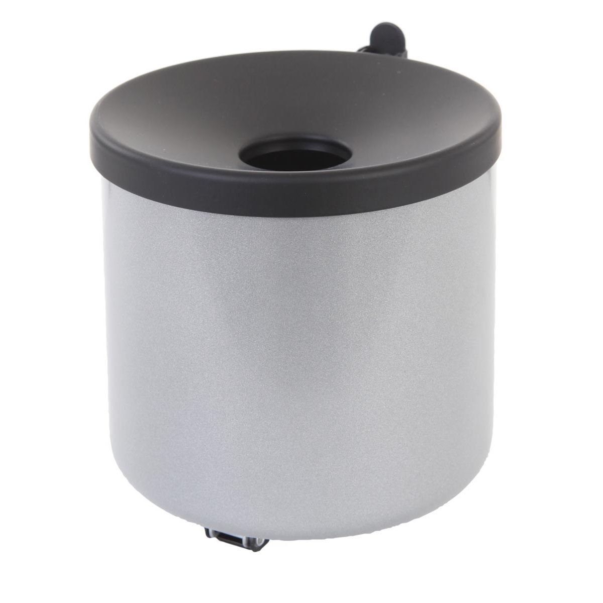 V-part - posacenere da parete estinguente 2 l, acciaio inossidabile, grigio e nero