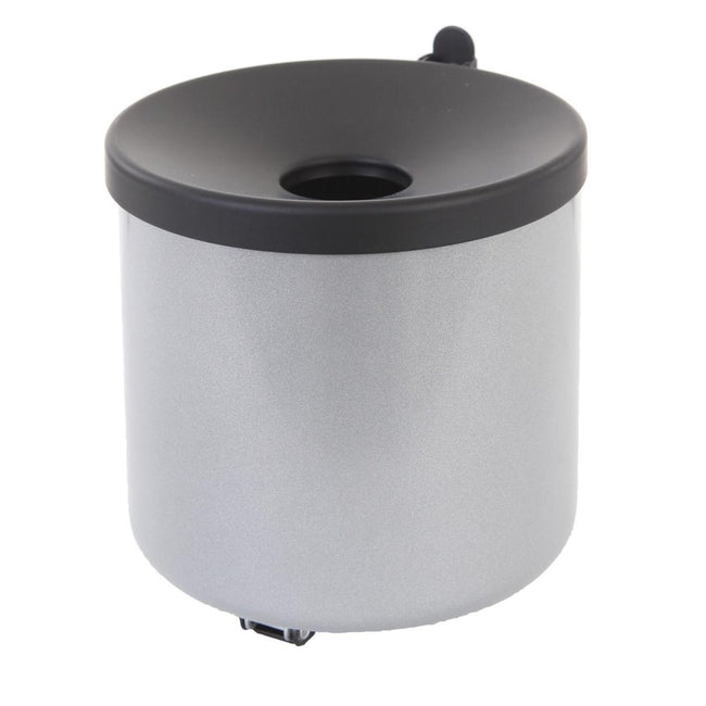 V-part - posacenere da parete estinguente 2 l, acciaio inossidabile, grigio e nero