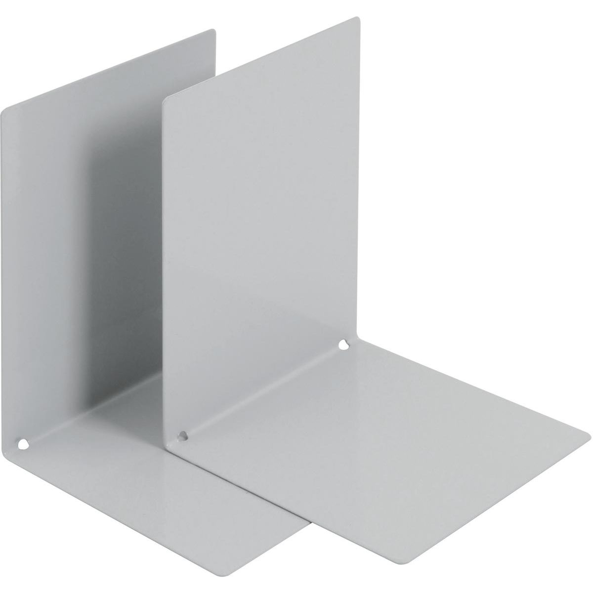V-part - Fermalibri in metallo, set di 2 pezzi, grigio