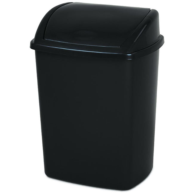 Vepa Bins - Pattumiera con coperchio basculante 26 l, nera