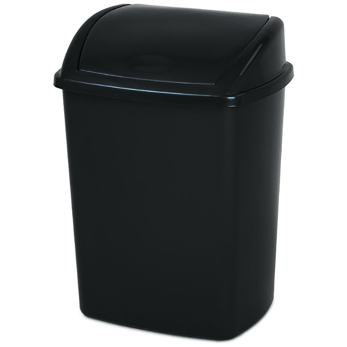 Vepa Bins - Papelera con tapa abatible 26 l, negro