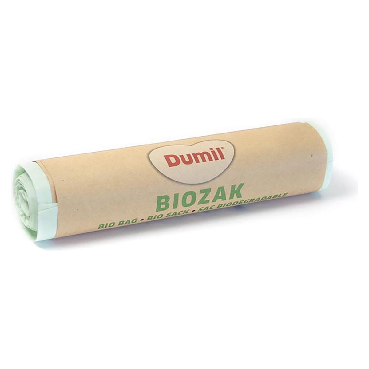 Dumil -  bio vuilniszak voor GFT, 16 micron, 20 l, rol van 8 stuks, groen