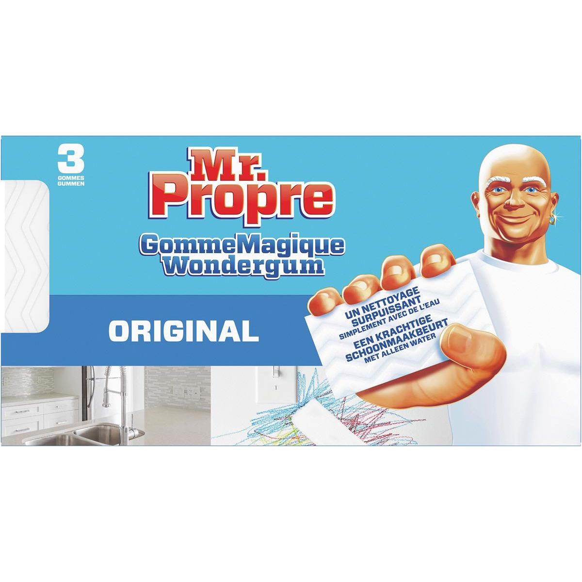Mr. Proper - Wonder Gum Original, 3er Pack