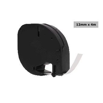 Quantore - Labele 12267 12mmx4m trasparente nero