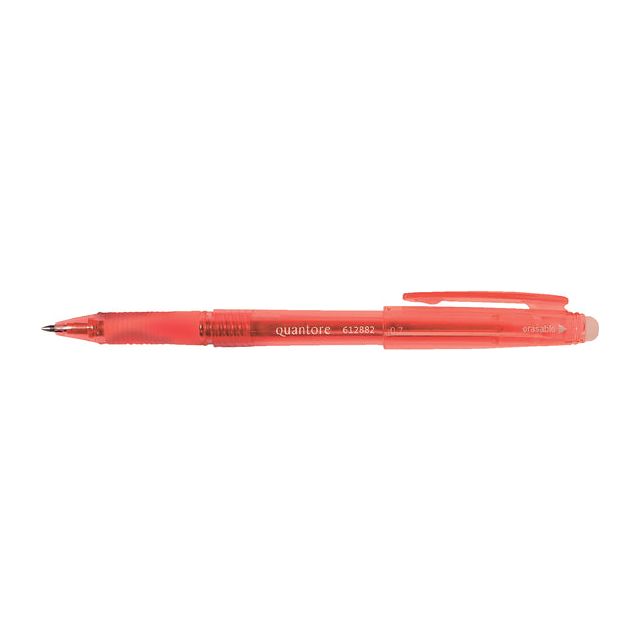 Quantore - Gelschrijver erasable 0.7mm rood | 12 stuks