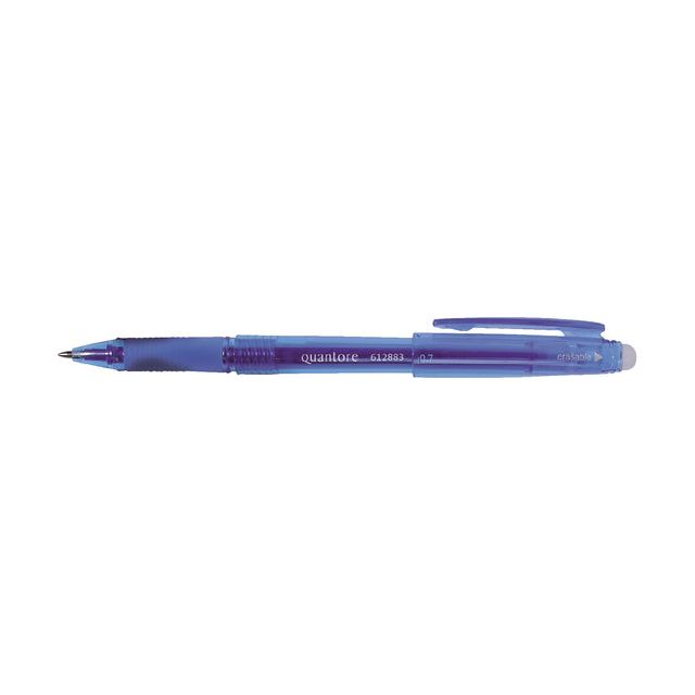 Quantore - Gelschrijver erasable 0.7mm blauw | 12 stuks