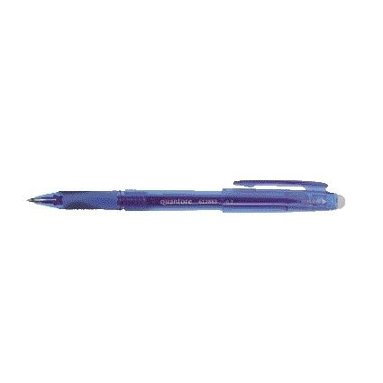 Quantore - Gelschreiber löschbar 0,7 mm blau | 12 Stück