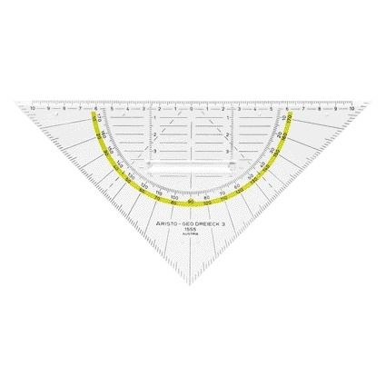 Aristo -  Geodriehoek  1555/2 225mm met greep