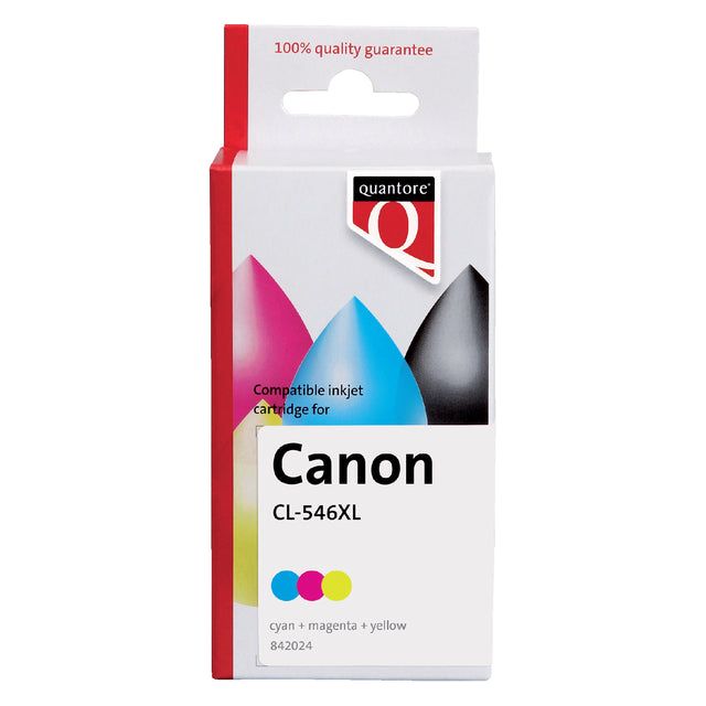 Quantore - Cartouche d'encre Canon CL -546XL Couleur | 1 pièce | 35 pièces