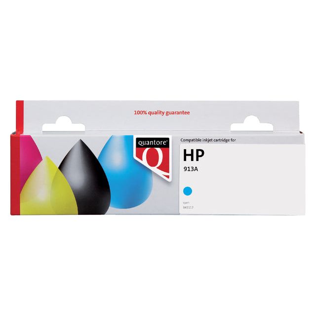 Quantore - Inkcartridge HP 913A F6T77CN BLUE | 1 pièce