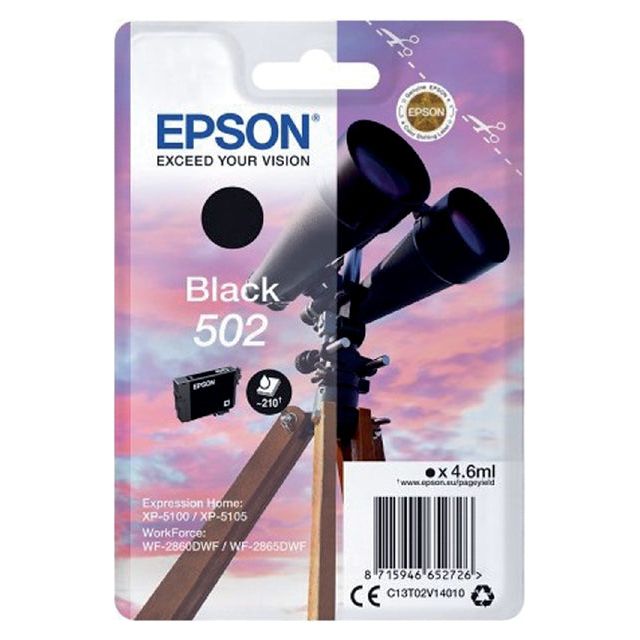 Epson - Inkcartridge Epson 502 T02V1 Black | Blasen Sie ein 1 Stück