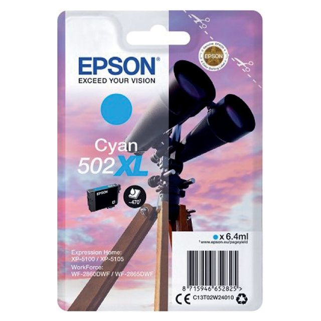 Epson - Inkcartridge Epson 502xl T02W2 Blue | Blasen Sie ein 1 Stück