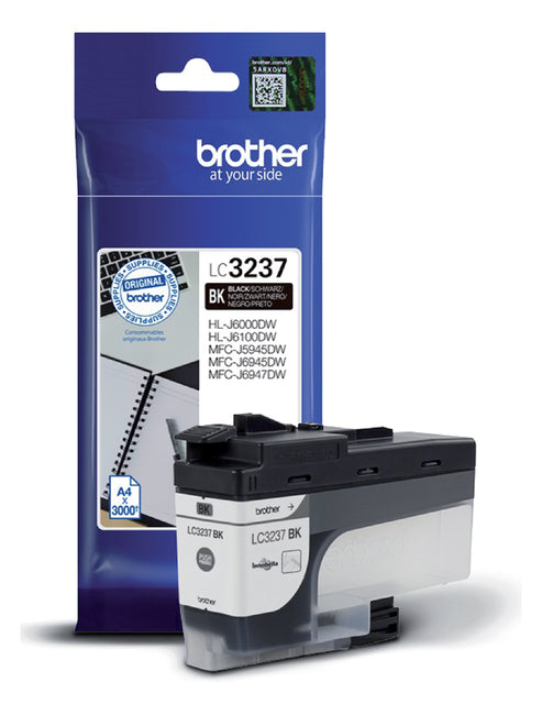 Frère - Inkcartridge Brother lc -3237bk noir | 1 pièce