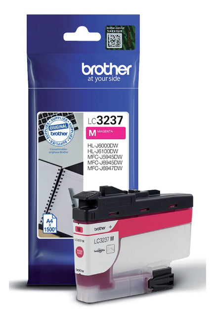 Brother - Inktcartridge brother lc-3237m rood