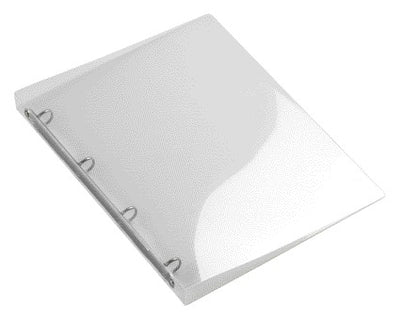 HF2 - Ring binder 4-ring A4-16mm transparent white