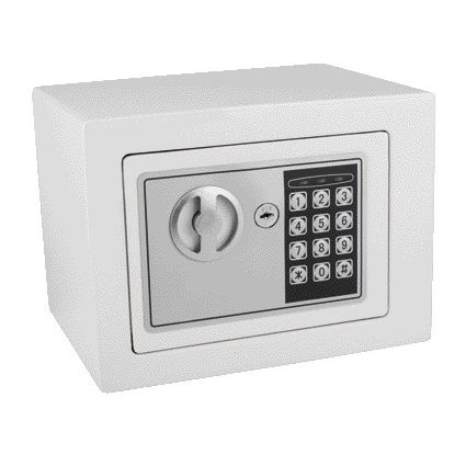 Pavo - Coffre-fort mini électronique 230x170x170mm blanc
