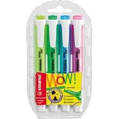 STABILO - Highlighter Swing cool 275/4 assorted case of 4 pieces