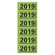 Elba -  Rugetiket  2019 57x25mm groen 120 stuks