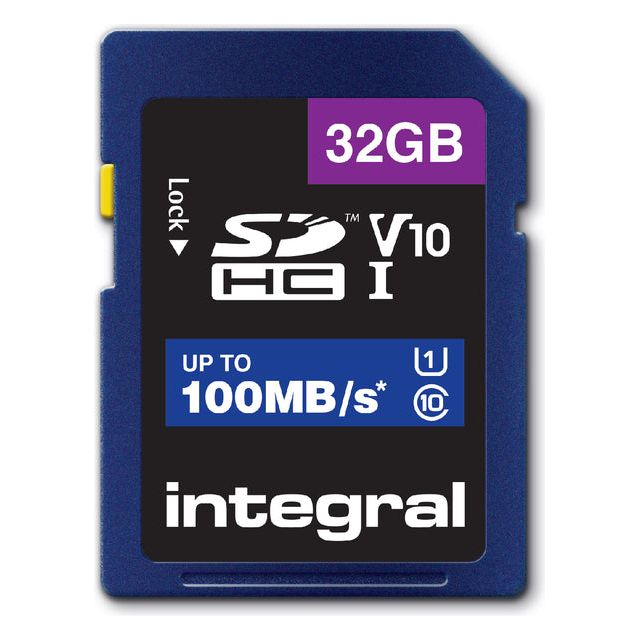 Integral - carte mémoire intégrale SDHC V10 32 Go | Blister un 1 morceau