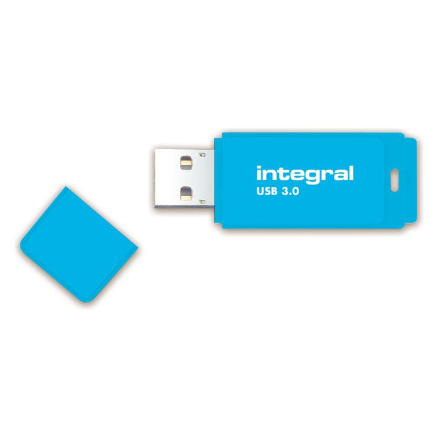 Intégrale - USB Stick intégral 64 Go 3.0 Blue néon | Blister un 1 morceau