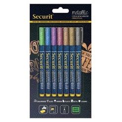 Securit -  Krijtstift sma-100 rond 1-2mm metallic ass