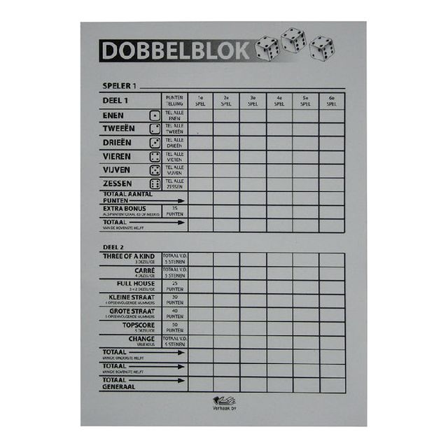 Verhaak - Dobbelblok 100