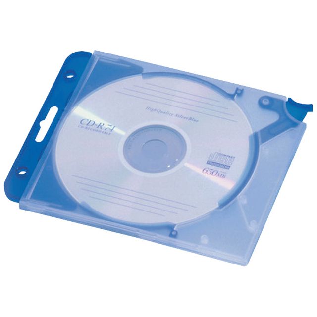 Durable - Cd opbergmap Quickflip compleet blauw 5 stuks