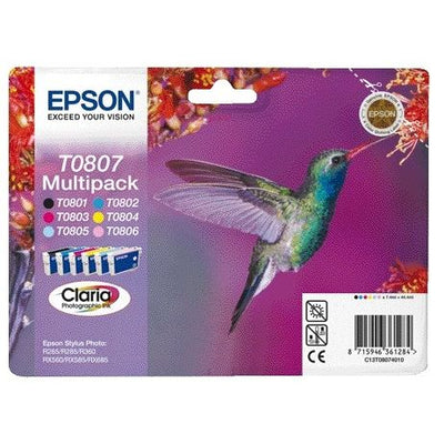 Epson - Ink cartridge T0807 black + 5 colors
