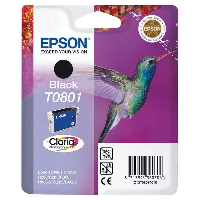 Epson - Inkcartridge Epson T0801 Black | 1 Stück