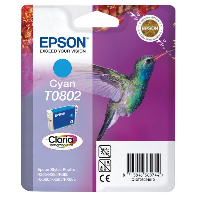 Epson - Inkcartridge Epson T0802 Blue | 1 Stück