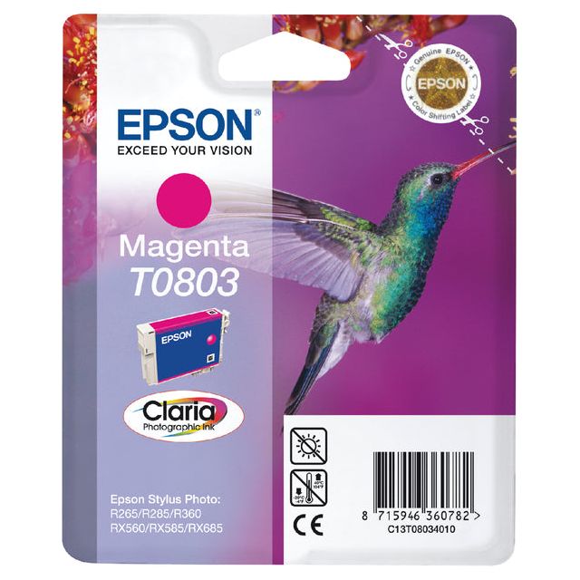 EPSON - Cartouche d'encre Epson T0803 Red | 1 pièce