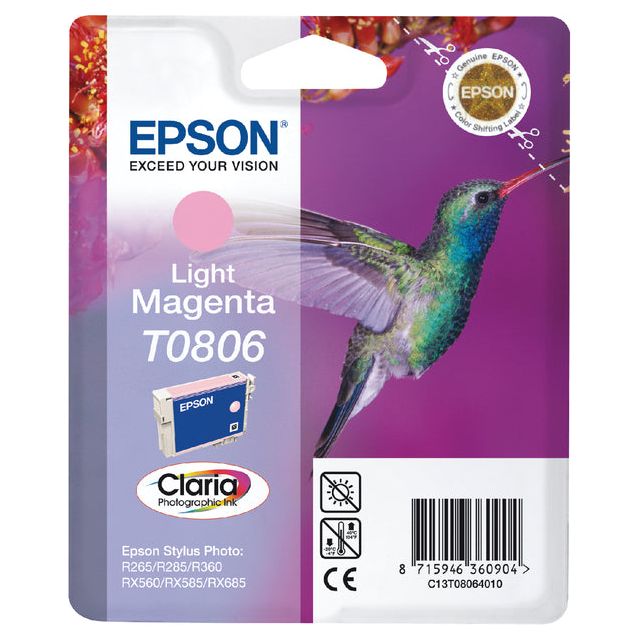 EPSON - Tintenpatrone EPSON T0806 Light Red | 1 Stück