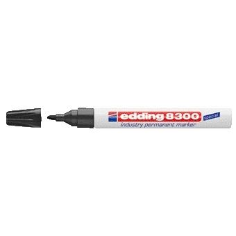 Edding - Pennarello 8300 industriale rotondo 1,5-3 mm nero