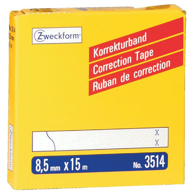 Avery Zweckform - Correctione Zweckform 3514 8.5mmx15m 2 Règles | 1 pièce | 10 morceaux