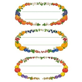 HERMA - Label 3598 kitchen fruit wreath
