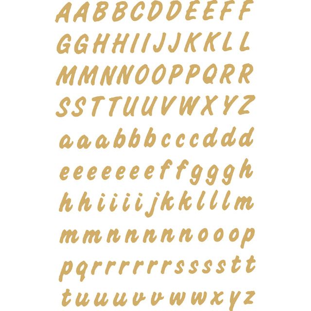 HERMA - Etiket 4152 8mm letters A-Z goud op transparant 238 stuks | 10 stuks