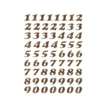 HERMA - Etichetta 4193 8mm numeri 0-9 lamina d'oro 64 pezzi