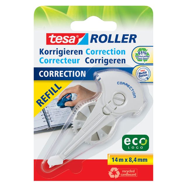 Tesa - Correctierollervulling ecoLogo 8.4mmx14m eco  op blister | 5 stuks