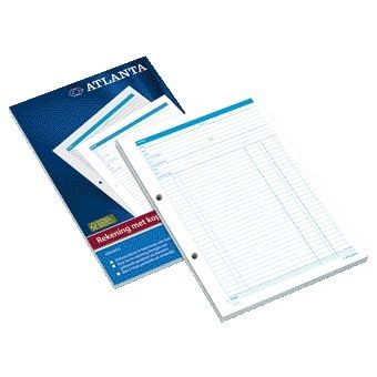 Atlanta - Bloc-notes Djois Feuille A4 50x2 avec carbone | 5 pièces