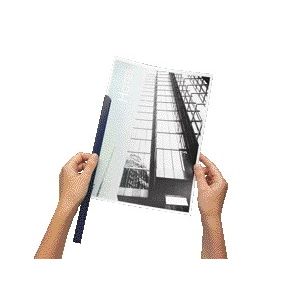 Durable - Clamp spine A4 3mm 30 sheets dark blue